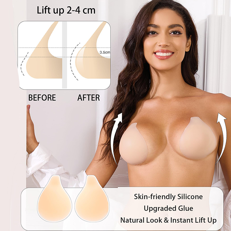 1/2 Pairs Women Sticky Bra Pus - Strapless Bra Adhesive recensione e prezzo