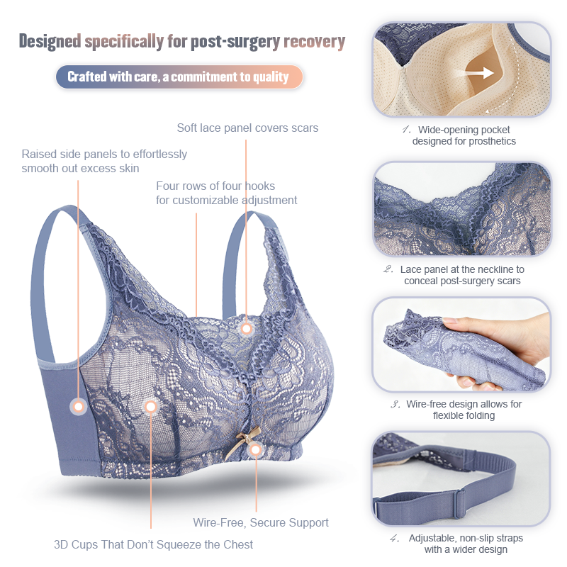 Post breast surgery bra, power - Mastectomy Bra Pocket recensione e prezzo