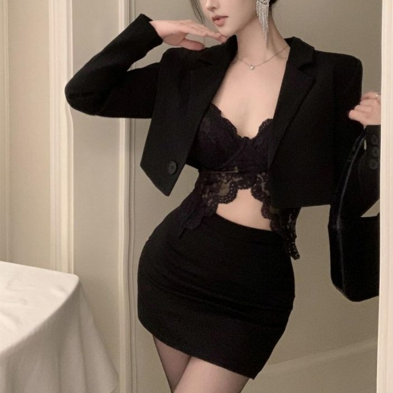 Black Spring Blazer Lace Brale - Lace Bralette Set recensione e prezzo