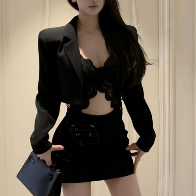 Black Spring Blazer Lace Brale - Lace Bralette Set recensione e prezzo
