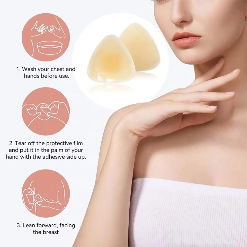 Silicone Triangular Nipple Cov - Backless Bra Sticky recensione e prezzo
