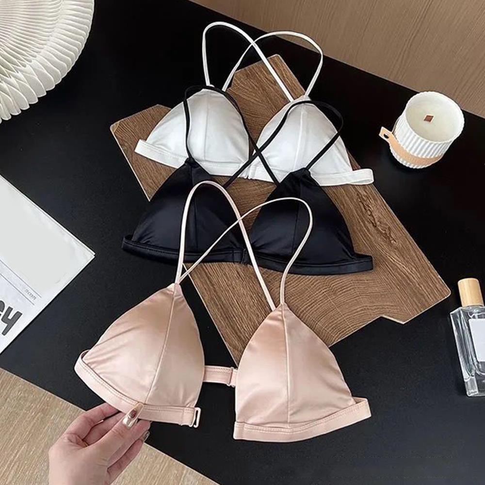 Sexy Satin Front Closure Bras  - Minimizer Bra Women recensione e prezzo