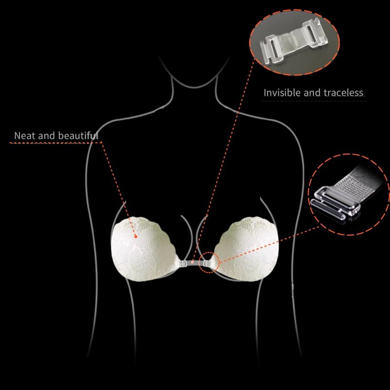 Lace Invisible Bra Backless St - Backless Bra Sticky recensione e prezzo