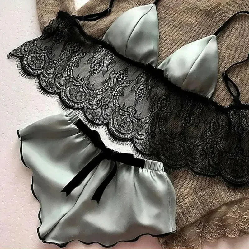 Women's Underwear Sexy Silk Sa - Lace Bralette Set recensione e prezzo