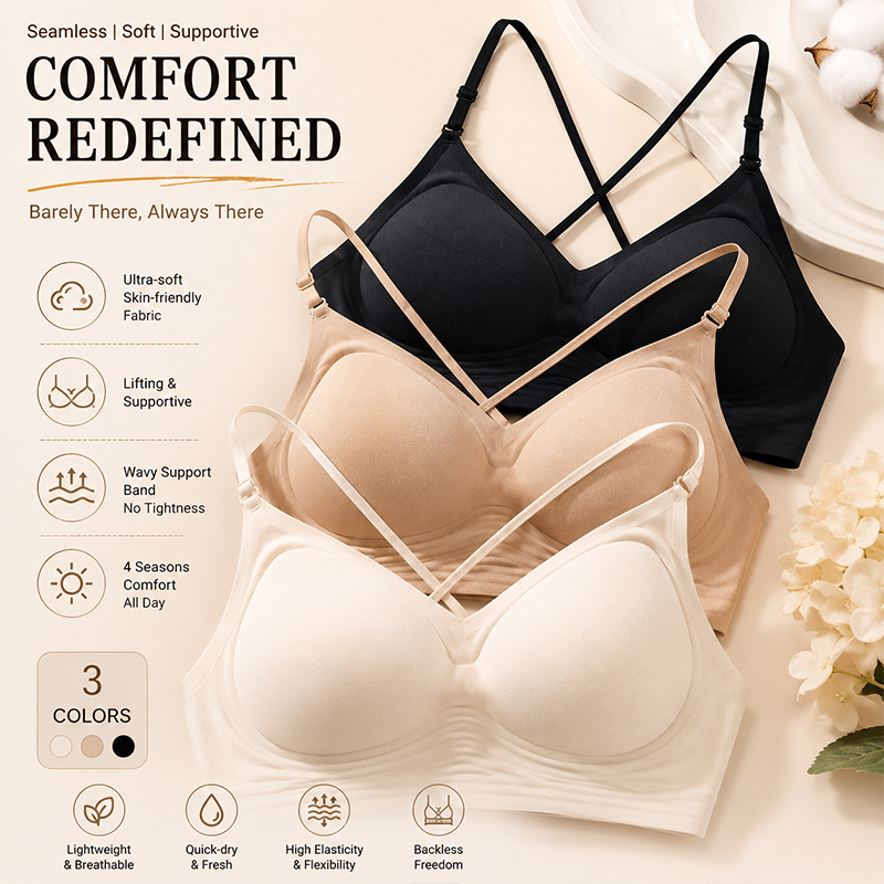 FINETOO Seamless Wave Support  - Sleep Bra Bralette recensione e prezzo
