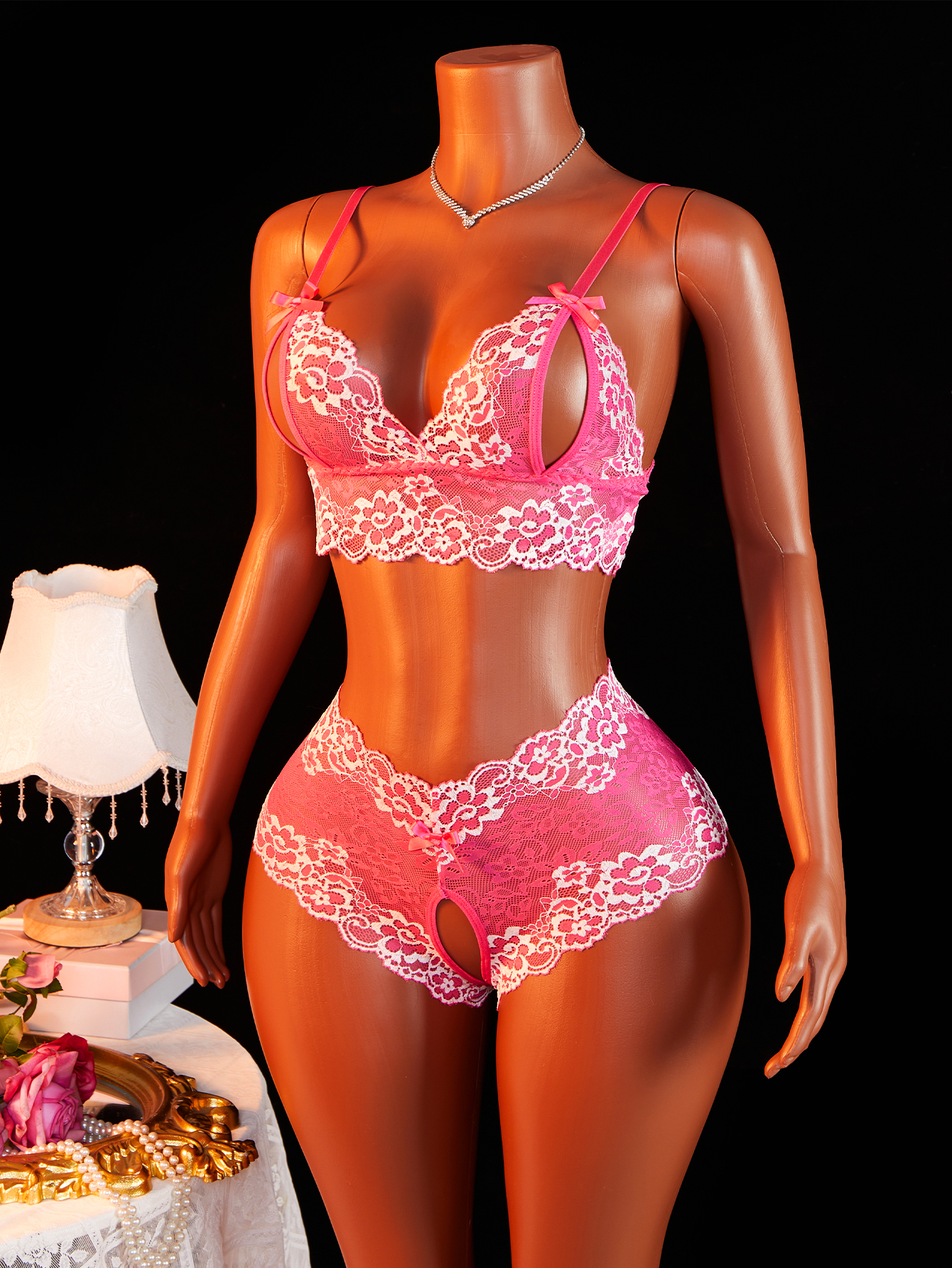 Women's Sexy Lingerie Set Slin - Sheer Bra Lace recensione e prezzo