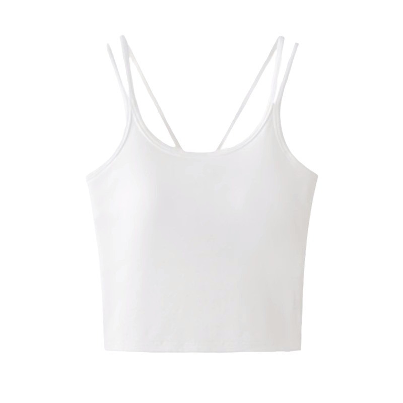 Crop Top Women Sexy Sleeveless - T Shirt Bra Seamless recensione e prezzo