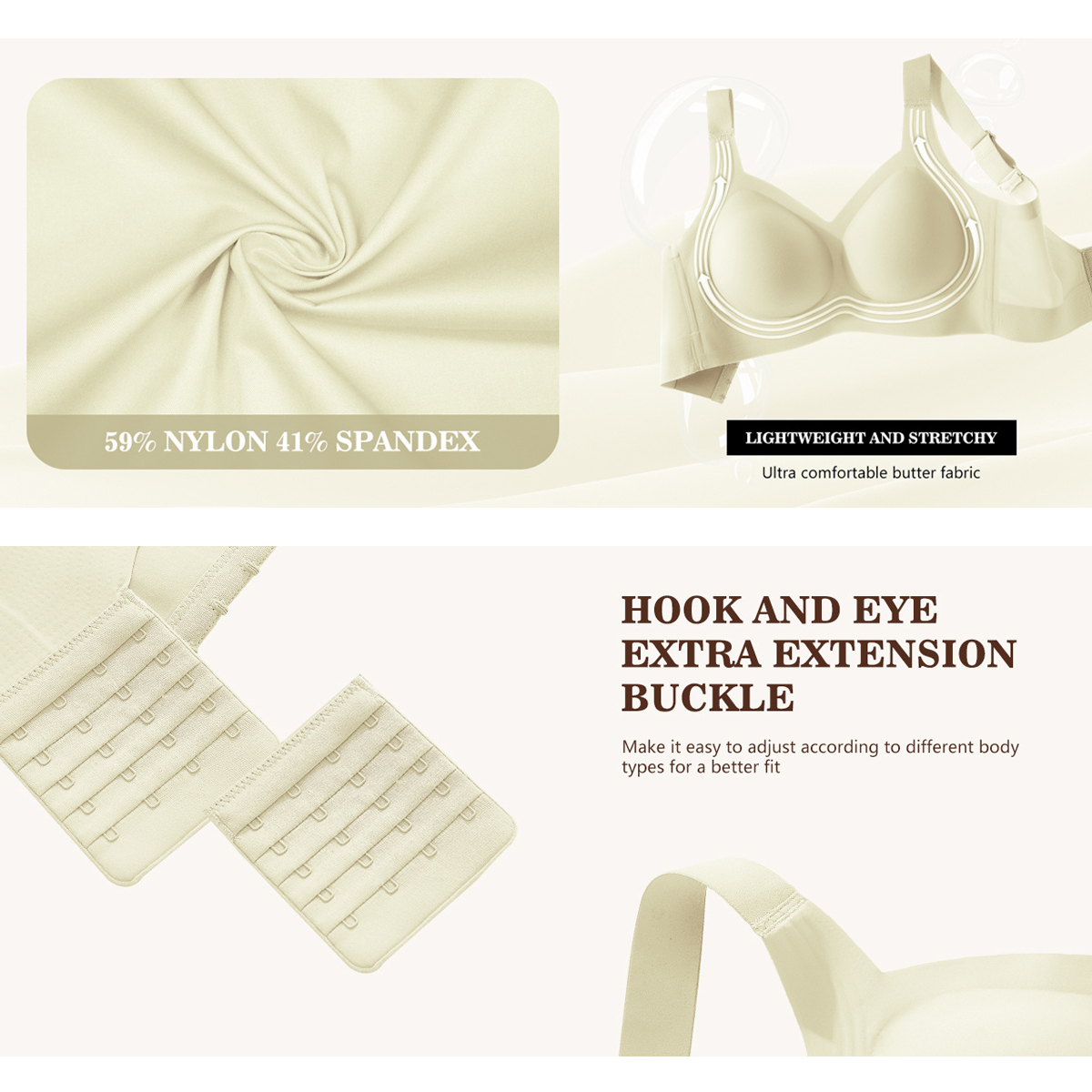 Women Wirefree Bras for Women  - Underwire Bra Padded recensione e prezzo