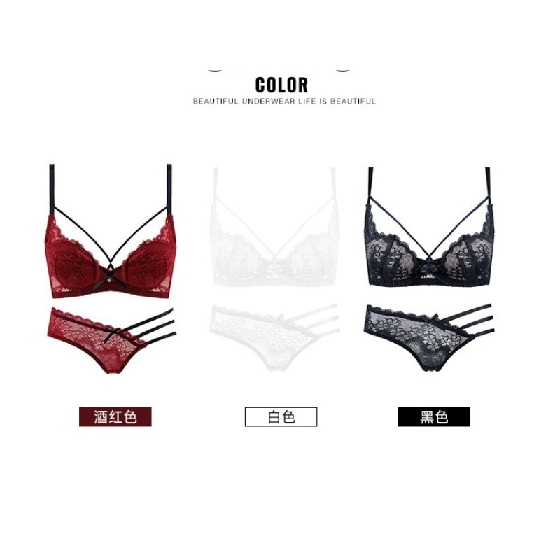 Elegant Lace Half Cup Bra Set, - Demi Bra Balconette recensione e prezzo