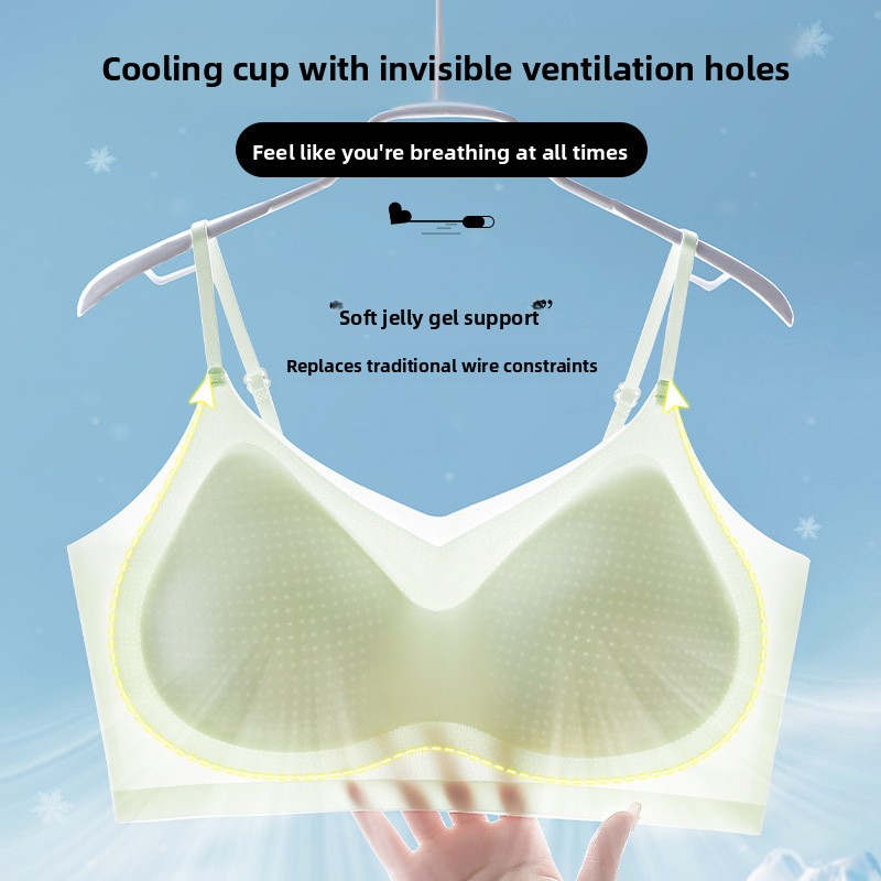 Ice Silk Sleep Bra Tank Top Wo - Sleep Bra Bralette recensione e prezzo