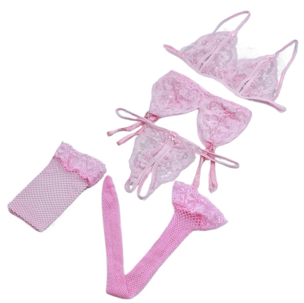 Lace Women Lingerie Set 4 Pcs  - Lace Bralette Set recensione e prezzo