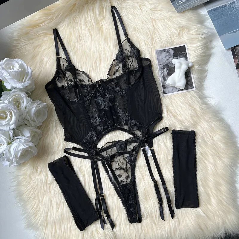 Lace Corset Sexy Sheer Mesh Br - Sheer Bra Lace recensione e prezzo