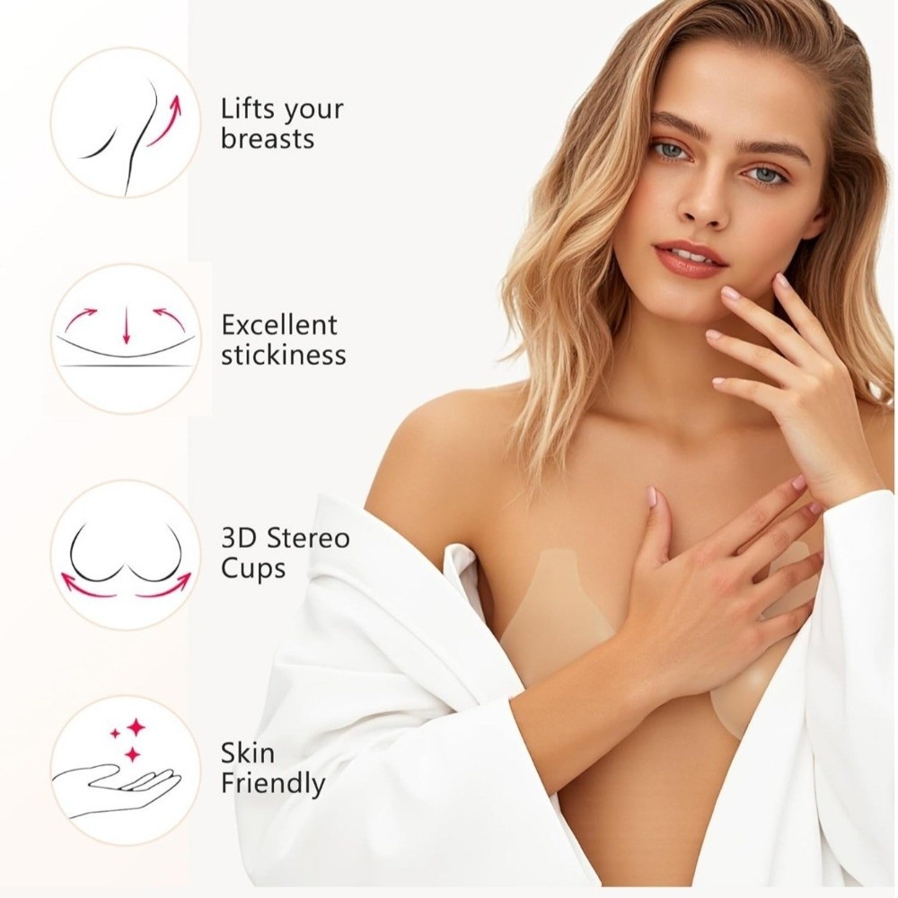 Seamless Silicone Nipple Cover - Push Up Bra Silicone recensione e prezzo