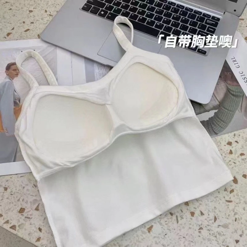 Crop Top Women Sexy Sleeveless - T Shirt Bra Seamless recensione e prezzo